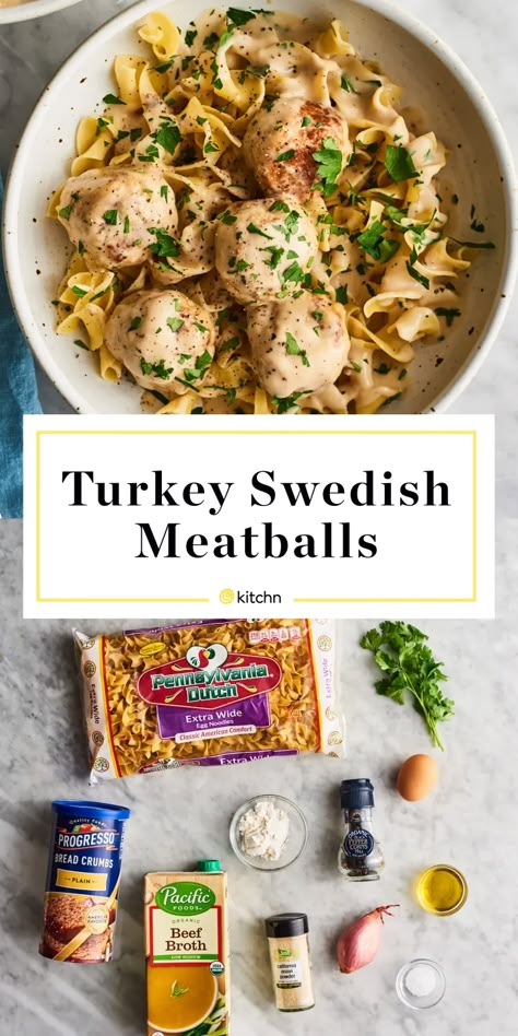 Turkey Meatball Stroganoff, Turkey Swedish Meatballs, Meatballs Swedish, Swedish Meatballs Crockpot, Swedish Meatballs Recipe, Instant Family, Crockpot Turkey, Tasty Meatballs, Crock Pot Meatballs