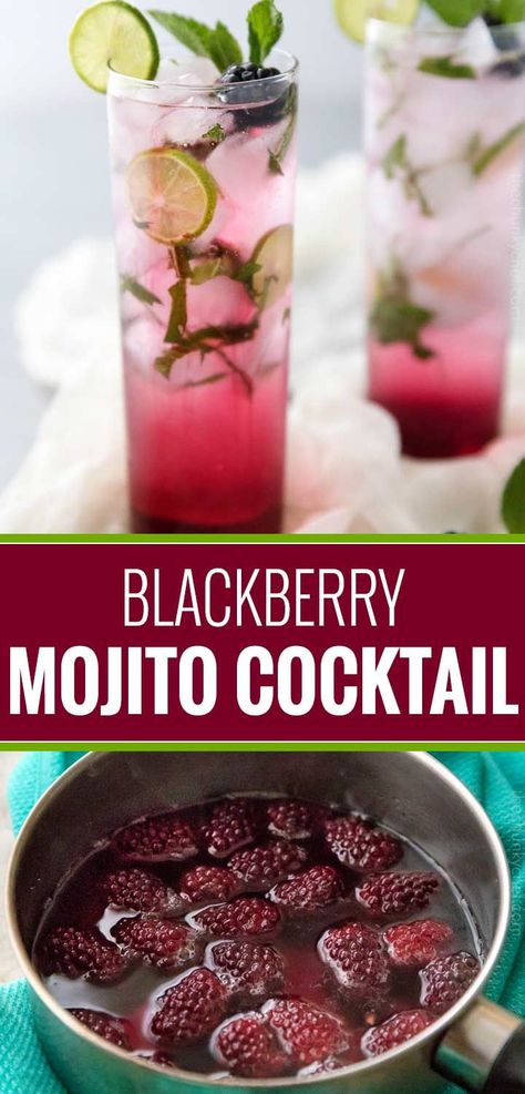 Blackberry Mojito Recipe, Blueberry Mojito Pitcher, Mojito Recipe Pitcher, Tequila Mojito, Bubbly Cocktails, Mojito Pitcher, Best Mojito Recipe, Blackberry Mojito, Blueberry Mojito