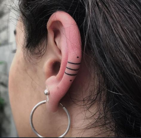 Tiny Ear Tattoo, Small Ear Tattoos, Tattoos For Black Women, Tattoo Ideas For Woman, Tattoos Tiny, Ear Tattoos, Small Flower Tattoos, Back Of Shoulder Tattoo, Tattoo Videos