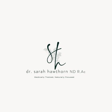 Branding + Web Design on Instagram: “New Logo for the ever so popular Dr. Sarah Hawthorn, top Naturopath here in Cambridge and friend. Congrats on your new look lady!…” Health Branding, New Logo, Branding Inspiration, Cambridge, New Look, Web Design, Logo Design, Branding, Graphic Design