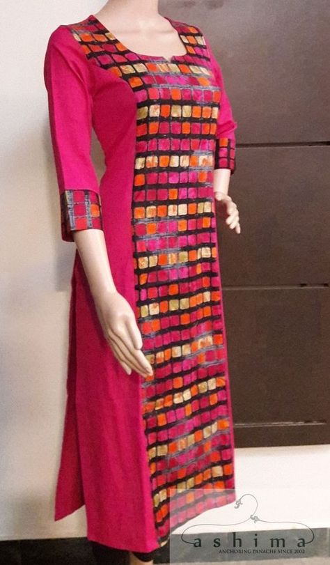 Jus Strawberry, Salwar Neck Designs, Indian Kurti Designs, Kurti Sets, Kurti Style, Stylish Kurtis Design, Kurta Patterns, Churidar Designs, Designer Kurti Patterns