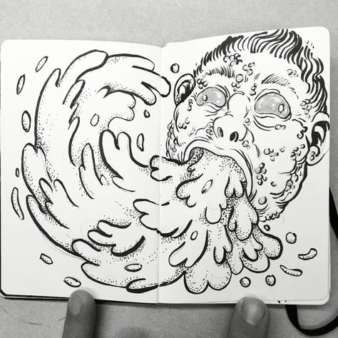 Been inspired by @lowbrow_unibrow gross art so I drew this guy puking on himself. Puke Drawing, Throwing Trash Drawing, Goosebumps Paintings, Long Furby Drawings, Reference Drawing, This Guy, Female Sketch, I Hope, Drawings