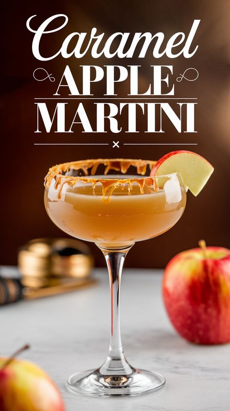 Discover one of the best fall apple alcoholic drinks—the salted caramel martini! This apple martini recipe with vodka is easy to make and perfect for holiday martinis or fall cocktail hour food. With caramel syrup, apple vodka, and a touch of vanilla, it’s a must-try for fans of martini variations. Great for weddings or chilly autumn evenings, this drink pairs beautifully with fall flavors. Click to get the recipe! 🍂 Apple Alcoholic Drinks, Martini Variations, Apple Martini Recipe, Salted Caramel Martini, Caramel Martini, Caramel Apple Martini, Holiday Martinis, Martini Recipes Vodka, Warm Cocktails