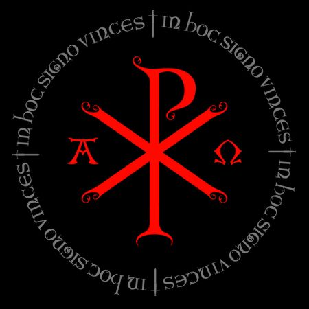 Catholic Tattoos, Catholic Symbols, Catholic Beliefs, Chi Rho, Text Logo Design, Greek And Roman Mythology, Roman Mythology, Christian Symbols, Text Logo