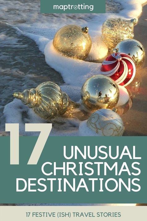 Looking for inspiration where to travel next Christmas? How about this list of 17 unusual Christmas destinations around the world? #christmas #christmasdestinations #unusualchristmasdestinations #christmastravel #destinationsaroundtheworld #travelinspiration #travelbloggers #christmasstories #christmastales #christmastravelstories Beach Christmas Pictures, Aussie Summer, Christmas Boards, Aussie Christmas, Christmas Destinations, Beachy Christmas, Summer Christmas, Tropical Christmas, Beach Christmas