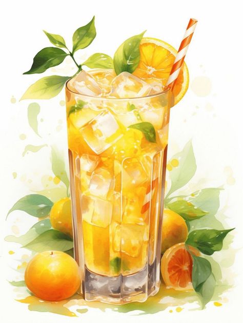 Bright and colorful cocktail vector art, offering high-resolution images for websites, apps, and event invitations. Limonada Aesthetic, Lemonade With Mint, Anime Drinks, Architecture Journal, Cocktails Clipart, Glass Of Lemonade, Cocktail Images, Ice Cream Photography, Stickers Food