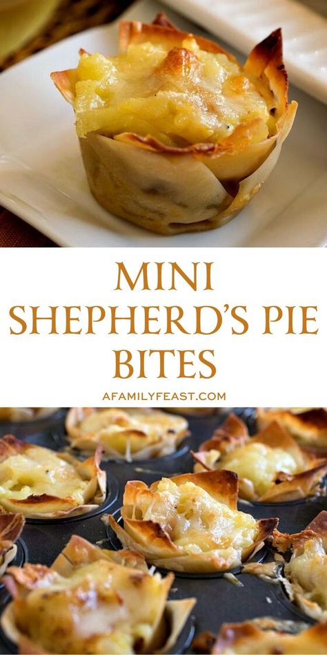 We’ve taken our favorite Cheddar Topped Shepherd’s Pie recipe and transformed it into bite-sized goodies that are sure to be a hit with your game-day guests! These Mini Shepherd's Pie Bites are addictively good, bite-sized shepherd's pie bites!  #appetizer #minishepardspiebites Mini Sheppards Pie, Shepards Pie Appetizer, Shepherds Pie Appetizer, Beef Bites Appetizer, Individual Savory Pies, Mini Shepherds Pies, Irish Food Appetizers, British Appetizers Easy, Mini Shepards Pie