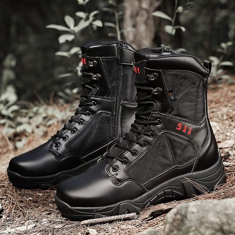 Waterproof Shoes For Men, Military Combat Boots, Tactical Wear, Half Shoes, Nike Boots, Tactical Shoes, Mens Boots Casual, Best Shoes For Men, Boots Casual