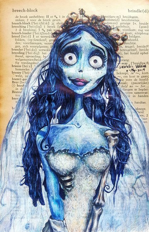 Corpse Bride Drawing, Bride Drawing, Illusion Tattoo, Bride Art, Optical Illusion Tattoos, Illusion Tattoos, The Corpse Bride, Emily Corpse Bride, Optical Illusion Tattoo