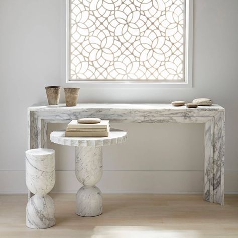 Marble Room, Marble Desk, Marble Console Table, Artistic Furniture, Marble Console, Marble Furniture, Table Decor Living Room, Luxury Living Room Design, Living Room Design Inspiration