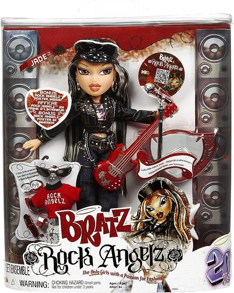 Bratz Rock Angelz, Jade Bratz, The Bratz, Rock Star Outfit, Turning 20, Free Poster, Bratz Doll, Doll Eyes, Black Doll