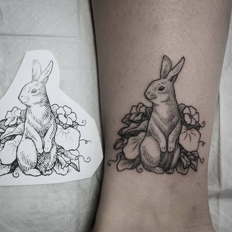 A little wild rabbit for Naomi. Done @wolfandwren thanks hun! . . . #blackwork #blackworkers #blacktattoo #adelaideartist #adelaidetattoo… | Instagram Wild Rabbit Tattoo, Tattoo Rabbit, Bunny Nature, Rabbit Tattoo, Tattoo Board, Wild Rabbit, Book Fanart, Rabbit Tattoos, Sleeve Ideas