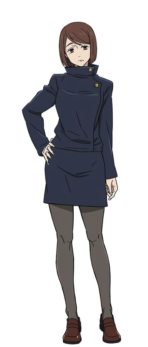 Jjk Female Uniform, Shoko Eiri, Jjk Oc Uniform Base, Jjk Base, Mei Mei Jjk, Jjk Shoko, Eri Kitamura, Jjk Oc, Pelo Cafe