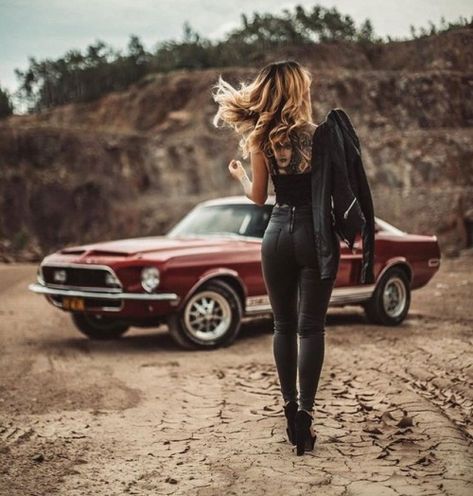 Untitled Millie Savage, Classic Car Photoshoot, Haircut Selfie, Photo Hijab, Mustang Girl, Gt 500, Car Poses, Cute Hairstyle, Shelby Gt