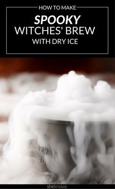 Dry Ice Is the Key to Taking Your Halloween Punch to Spooky New Heights – SheKnows Punch With Dry Ice Halloween, Halloween Dry Ice Punch, Cauldron With Dry Ice, Dry Ice Cauldron Punch, Dry Ice Drink Table, Witches Brew Decorations, Cauldron Punch Bowl, Halloween Cauldron Drinks, Cauldron Drink Halloween