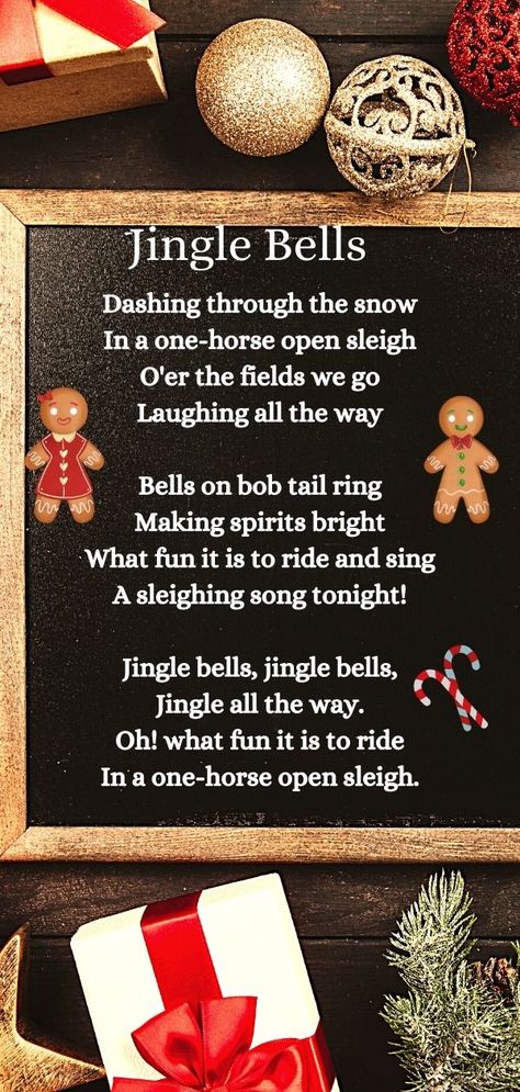 Jingle Bells Lyrics, Christmas Carols Lyrics, Holiday Playlist, Christmas Songs Lyrics, Classic Christmas Songs, Xmas Songs, One Horse Open Sleigh, Christmas Lyrics, The Playlist