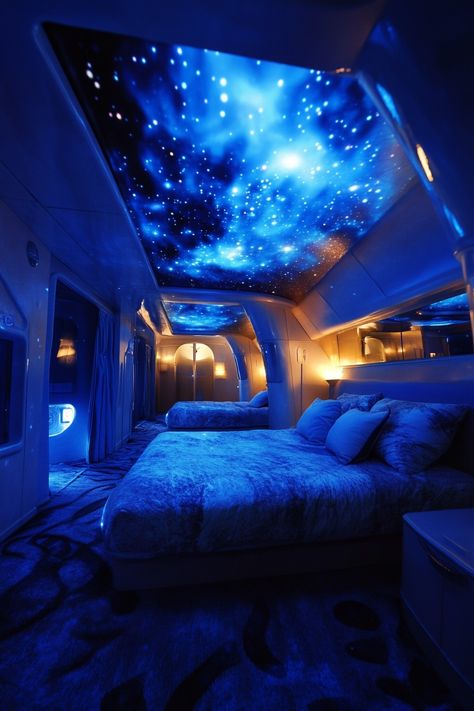 Blue Nebula, Amazing Bedroom Designs, Fantasy Furniture, Sleeping Quarters, Gorgeous Bedrooms, Twinkling Stars, French Country Kitchen, Rest And Relaxation, Awesome Bedrooms