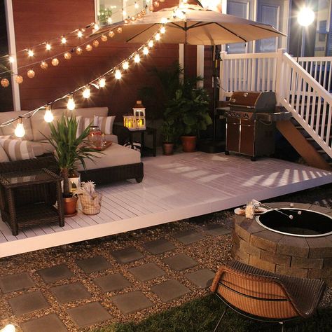 Cheap Backyard Makeover Ideas, Diy Patio Ideas, Cheap Backyard, Easy Landscaping, Budget Patio, Patio Diy, Diy Deck, Backyard Inspo, Budget Backyard