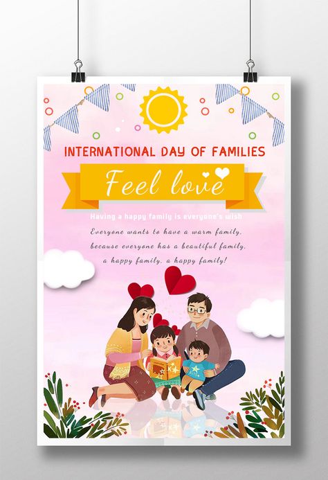 International day of familie fresh and lovely poster#pikbest# International Day Of Families, International Family Day, Twilight Poster, International Volunteer, Lovely Poster, Poster Psd Free Download, Pride Day, Poster Psd, Love Posters