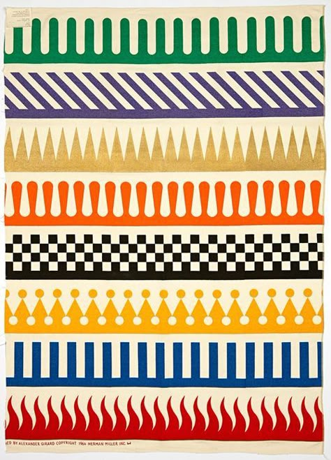 freakyfauna:  Pattern by Alexander Girard for Herman Miller... Alexander Girard, Paper Journal, 카드 디자인, Design Textile, Pattern Play, Herman Miller, Modern Graphic Design, Textile Patterns, Surface Pattern Design