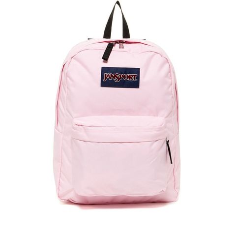 JANSPORT Superbreak Backpack (46 CAD) ❤ liked on Polyvore featuring bags, backpacks, pink mist, backpack bags, strap backpack, handle bag, pink backpack and knapsack bag Pink Jansport Backpack, Backpacks Pink, Jansport Backpacks, Girly Backpacks, Backpack Jansport, Jansport Superbreak Backpack, Outrageous Fashion, Rucksack Bags, Padded Bag