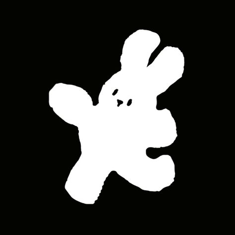 Bunny Icon, Black And White Instagram, Stencil Fabric, Vintage Poster Design, Png Aesthetic, Aesthetic Painting, Wallpaper App, Aesthetic Images, Cute Pattern