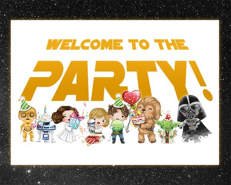 Princess Leia Birthday, Free Printable Star Wars, Star Wars Printables, Star Wars Birthday Cake, Lego Invitations, Star Wars Baby Shower, Star Wars Theme Party, Star Wars Cards, Free Printable Banner