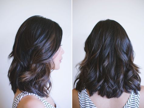 hey pretty thing: Summer Hair Trends Digital Perm Short Hair, Asian Hair Highlights, Digital Perm, Summer Hair Trends, Short Hair Balayage, Mid Length Hair, Asian Hair, Summer Hair, Dark Brown Hair