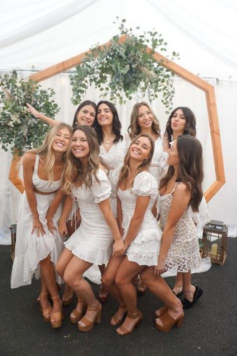 Sorority Recruitment Preference Night, Preference Night Outfits Sorority, Sorority Preference Night Dress, Pref Day Outfit Sorority Recruitment, Pref Round Outfits Sorority, Sorority Preference Night, Sorority Recruitment Outfits Preference, Sorority Recruitment Outfits Rush Week, Cute White Dresses