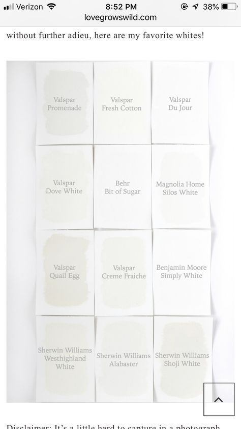 Valspar Quail Egg, Du Jour Valspar, Valspar Du Jour, Sherwin Williams Alabaster, Valspar Paint, Quail Eggs, Simply White, Paint Color Ideas, Magnolia Homes