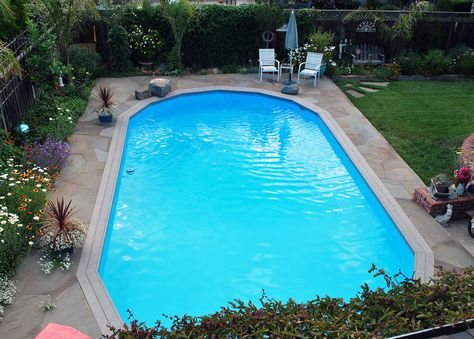 Doughboy Pools Photo Gallery Doughboy Pool Ideas, Pool Outdoor Living, Doughboy Pool, Simple Pool, July Images, Best Above Ground Pool, Swimming Pool Photos, Swimming Pool Decks, Pool Fun