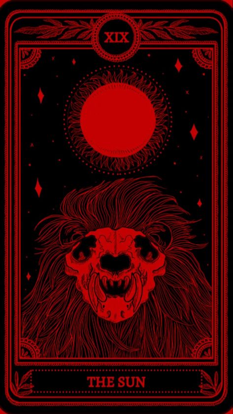 Red Tarot Card Aesthetic, Red Tarot Card, Iphone Background Red, Tarot Cards Art Illustration, The Sun Tarot Card, Red Aesthetic Grunge, Red And Black Wallpaper, Dark Red Wallpaper, Goth Wallpaper