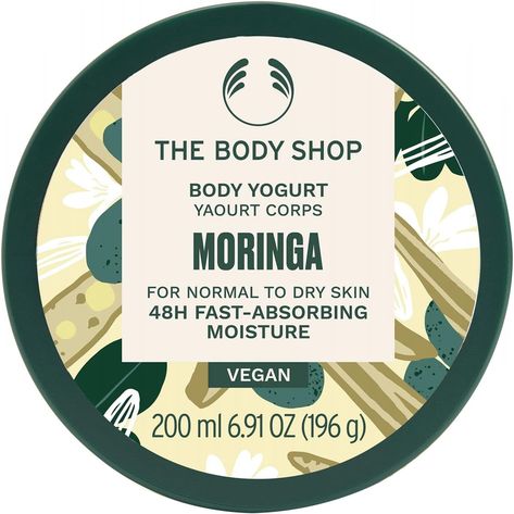 The Body Shop Moringa, Body Yogurt, Organic Almond Milk, Cross Stitch Floss, Dream Cream, Sweet Scents, Youthful Skin, Daily Moisturizer, Body Skin