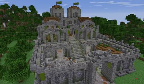 Abandoned Kingdom, Minecraft Abandoned, Castle Minecraft, Minecraft Kingdom, Bar Interior Design, Suburban House, Adventure Map, Oak Forest, Minecraft Map