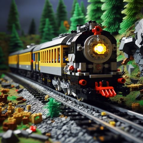 LEGO creation captures the essence of the railway experience. Immerse yourself in the joy of building as you bring this LEGO train to life, and watch it roll along the tracks with elegance and grace. Whether you're a LEGO enthusiast, a train aficionado, or simply captivated by the wonders of transportation, this LEGO train is a must-have addition to your collection. Let your imagination run full steam ahead! #LEGOtrains #LEGOrailway #LEGOrailroad #LEGOtransportation #LEGOmodel #LEGObuild #LEGOen Lego Train, Lego Board, Lego Boards, Lego Trains, Lego Models, Lego Ideas, Steam Trains, Cool Lego, Lego Creations