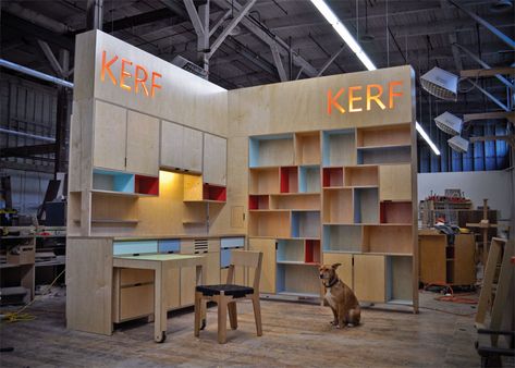 Kerf Design Built In Furniture, Residential Interior, Kitchen Layout, Trade Show, Queen Anne, Storage Furniture, Loft Bed, Layout, Not Found