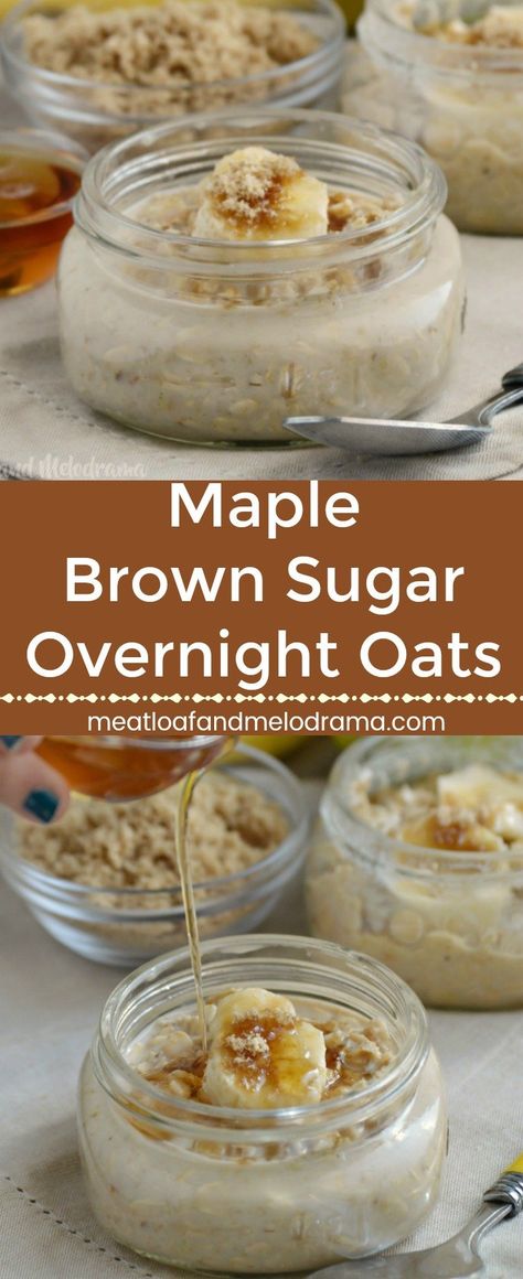 Maple Brown Sugar Overnight Oats, Brown Sugar Overnight Oats, Cook Oatmeal, Easy Make Ahead Breakfast, Oatmeal Flavors, Best Overnight Oats Recipe, Overnight Oatmeal Recipes, Oat Recipes Healthy, Cooking Oatmeal