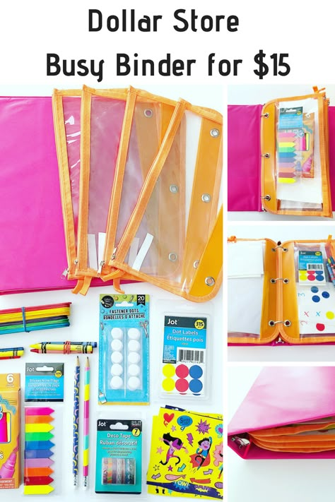 Diy Budget Binder, Busy Bag Activities, Toddler Busy Bags, Kids Travel Activities, Airplane Activities, Car Activities, Busy Binder, Activity Bags, Road Trip Activities