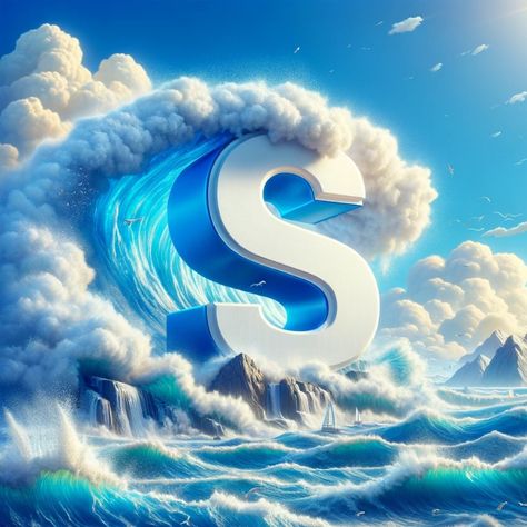 names that mean ocean starting with letter S S Letter Images, Goddess Of The Sea, Letter Art Design, Drawing Couple Poses, Angel Cards Reading, Merry Christmas Wallpaper, Phone Background Patterns, S Love Images, Flower Box Gift