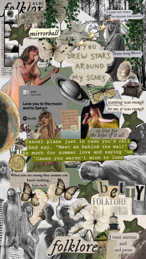 Folklore Taylor Swift Aesthetic Wallpaper, Folklore Collage, Taylor Folklore, Folklore Album, Taylor Swift Party, Estilo Taylor Swift, Music Recommendations, Kindle Cover, Taylor Swift Videos