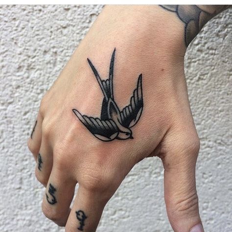 Golondrinas Tattoo, Swallow Hand Tattoo, Ceramics Pattern, Traditional Swallow Tattoo, Swallow Tattoos, Swallow Tattoo Design, Swallow Bird Tattoos, Vogel Tattoo, Sparrow Tattoo