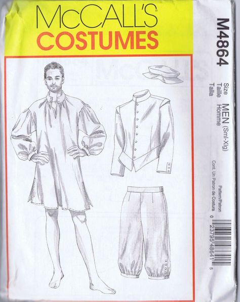 Shirt Patterns, Mens Sewing Patterns, Costume Sewing Patterns, Hat Patterns To Sew, Santa Suits, Costume Patterns, Mccalls Patterns, Line Jackets, Mens Costumes