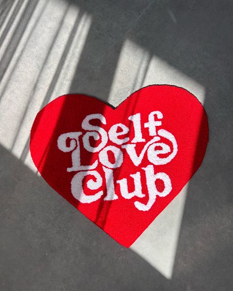 Classic one ✨🪩❤️ Self love club rug Available to purchase 🛒 Link in bio . . . . #selflove #customrug #customrug #selflovejourney #selfloveisthebestlove #rugdesign #rug #selfloveclub #tufting #customrug #rugmaking #tuftinggun #rugmaking #tufting #rugsusa Tufted Rug Design, Rug Design Ideas, Self Love Club, Love Club, Rugs Usa, Text Me, Tufted Rug, Custom Rugs, Rug Design