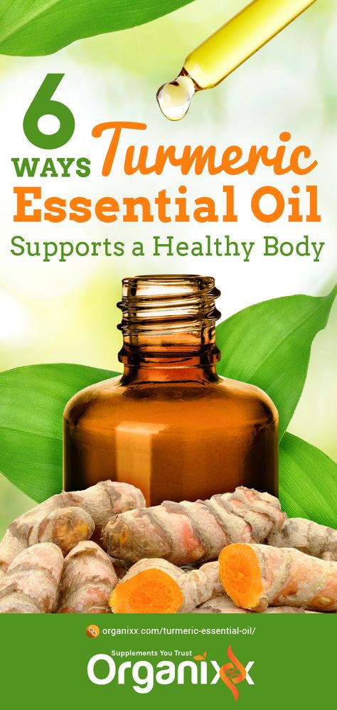 BENEFITS OF TUMERIC: Did you know that turmeric essential oil is many times more concentrated than the powdered herb?Click on the image above to learn about 6 ways that turmeric essential oil supports a super healthy body! || Anti-inflammatory root | Anticancer turmeric | Beautiful skin and hair | Digestive health | essential oil health benefits | benefits of essential oils | #organixx #essentialoiltip #essentialoils Benefits Of Turmeric Essential Oil, Turmeric Essential Oil Benefits, Turmeric Essential Oil Uses, Tumeric Oil For Skin, Turmeric Oil Benefits, How To Use Tumeric, Turmeric Uses, Turmeric Essential Oil, Benefits Of Essential Oils