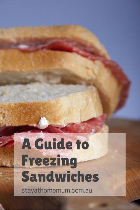 Save some time on school lunch prep with these freezing tips! Freezer Sandwiches Make Ahead, Freezing Sandwiches, Sandwiches To Freeze, Lunchmeat Sandwiches, Manly Meals, School Lunch Prep, Lunch Sandwich Recipes, Frozen Lunches, Freezer Lunches