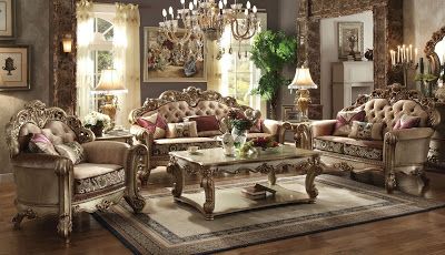 Home Cinema Center: Living Room Sets: Mesmerize Your Guests with your ... Victorian Living Room Decor, Formal Living Room Furniture, Wooden Living Room Furniture, Cheap Living Room Sets, Furnitur Ruang Keluarga, Wooden Living Room, Wood Carving Furniture, Victorian Living Room, Baroque Furniture