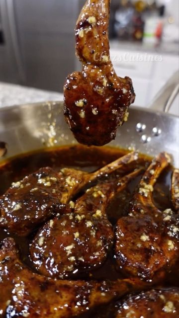 Hennessy Glazed Lamb Chops, How To Season Lamb Chops, Jerk Lamb Chops Recipe, Honey Glazed Lamb Chops Recipe, Honey Jerk Lamb Chops, Glazed Lamb Chop Recipes, Honey Garlic Lamb Chops, Jerk Lamb Chops, Rack Lamb