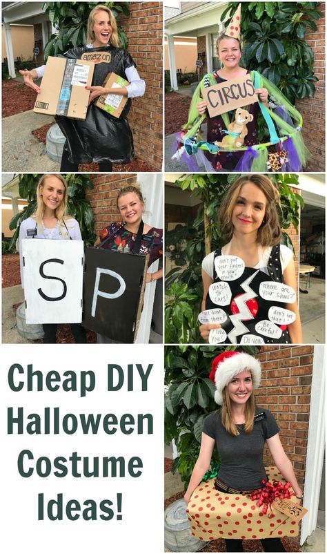 Cheap DIY Halloween costume ideas that are super quick, easy, and very inexpensive to make! Abducted Costume, Trending Costumes, Cheap Halloween Costumes Diy, Inexpensive Halloween Costumes, Easy Homemade Halloween Costumes, Cheap Halloween Diy, Easy College Halloween Costumes, Quick Halloween Costumes, Alien Halloween