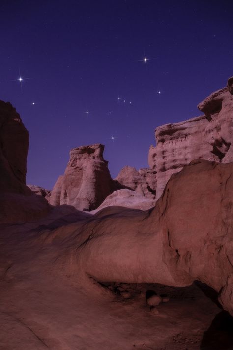 Constellation Orion and Sirius over Stars valley, Qeshm island, Iran. © Amir H. Abolfath, twanight.org/Abolfath Qeshm Island, Rainbow Island, Star Valley, Orion Constellation, Iran, Constellations, Natural Beauty, Monument Valley, Mount Rushmore