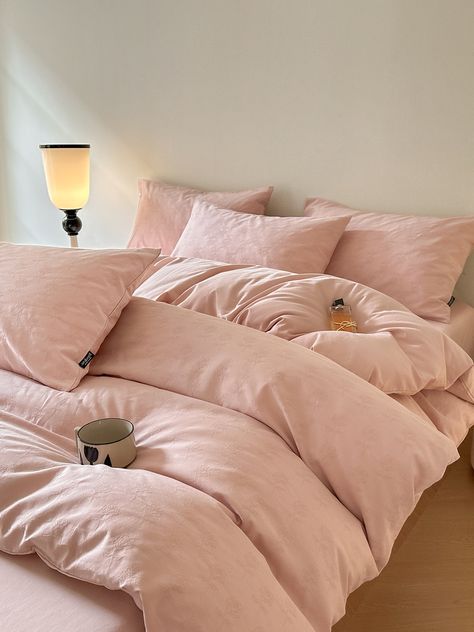 Light Pink Comforter, Pink Comforter Sets, Bedding Pink, Pink Comforter, Pink Duvet, 100 Cotton Duvet Covers, Pink Duvet Cover, Bedroom Decorations, Full Bedding Sets